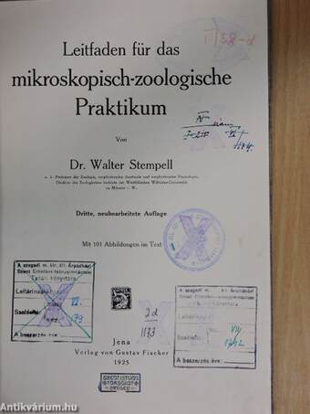 Leitfaden für das mikroskopisch-zoologische Praktikum