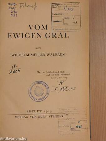 Vom ewigen Gral