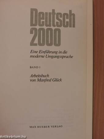 Deutsch 2000 1 - Arbeitsbuch