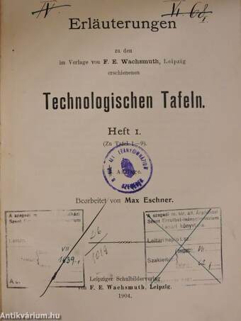 Erläuterungen zu den Technologischen Tafeln 1.