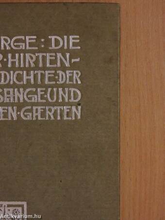 Die Bücher der Hirten- und preisgedichte