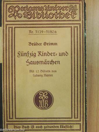 Fünfzig Kinder- und Hausmärchen (gótbetűs)