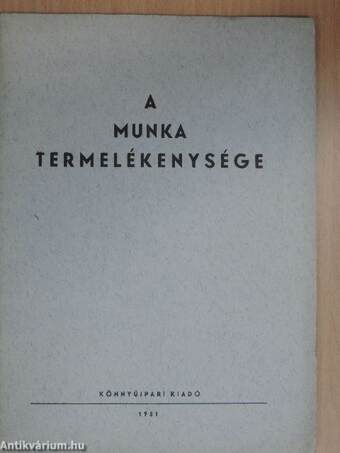 A munka termelékenysége