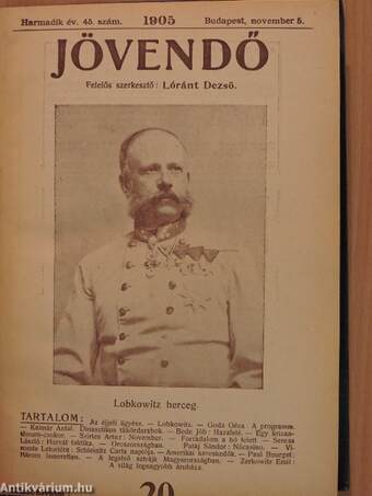 Jövendő 1905. november 5.-november 26.