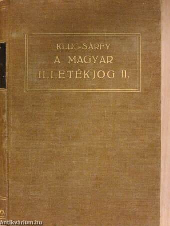 A magyar illetékjog II.