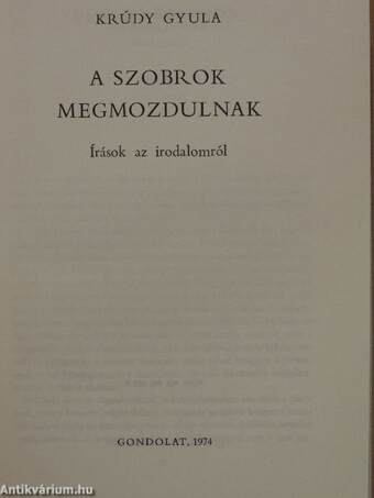 A szobrok megmozdulnak