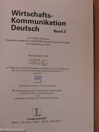 Wirtschaftskommunikation Deutsch 2.