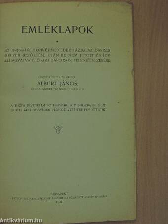 Emléklapok