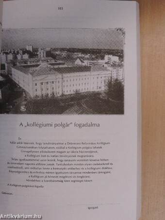 A Debreceni Református Kollégium Gimnáziumának évkönyve az 1994/95.-1995/96. iskolai évről