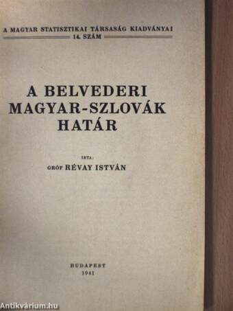 A belvederi magyar-szlovák határ