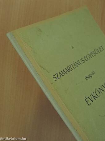 A Szamaritánus-egyesület 1899-iki évkönyve