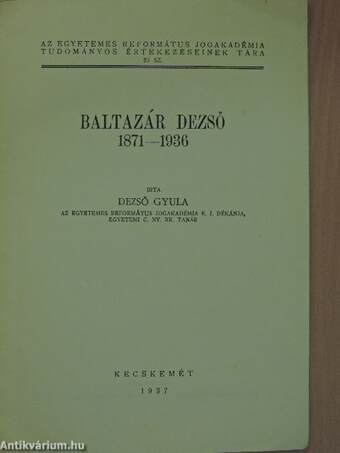 Baltazár Dezső