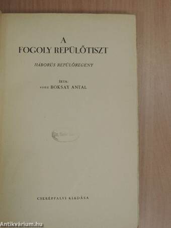 A fogoly repülőtiszt