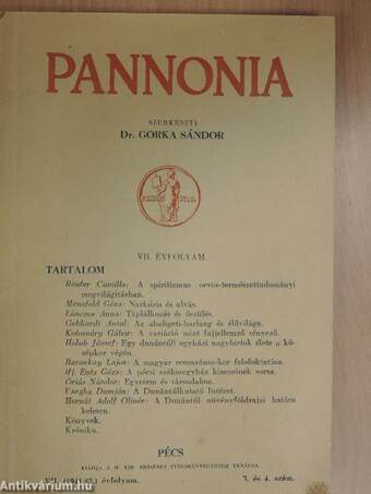 Pannonia 1941/42/3-4.