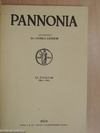 Pannonia 1941/42/3-4.