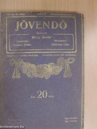 Jövendő 1903. szeptember