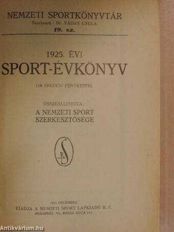 1925. évi sport-évkönyv