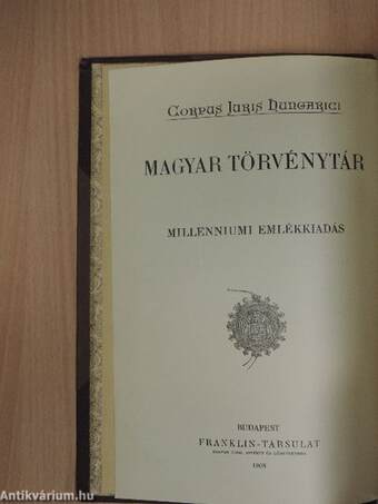 1907. évi törvényczikkek