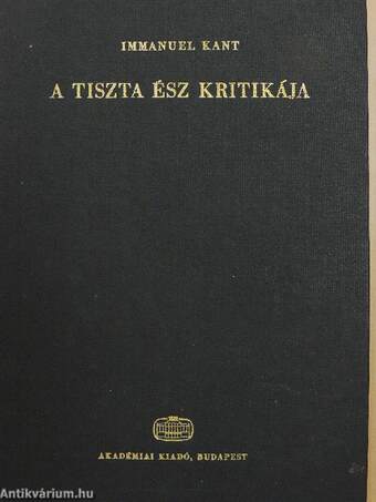 A tiszta ész kritikája