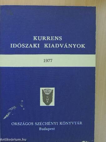 Kurrens időszaki kiadványok 1977.