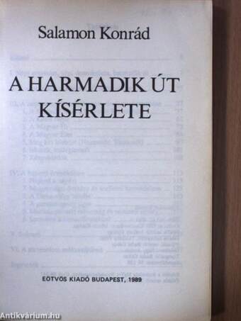 A harmadik út kísérlete