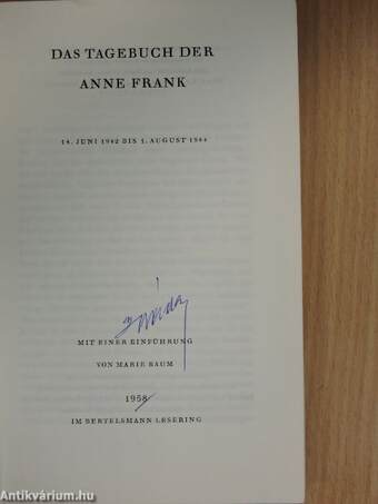 Das Tagebuch der Anne Frank