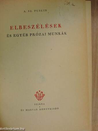 Elbeszélések és egyéb prózai munkák