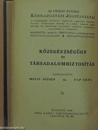 Közegészségügy és társadalombiztosítás