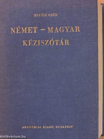 Német-magyar kéziszótár