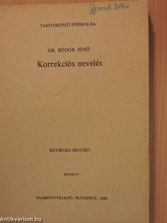 Korrekciós nevelés