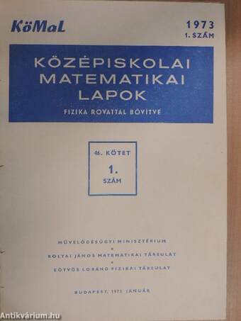 Középiskolai matematikai lapok 1973/1-10.