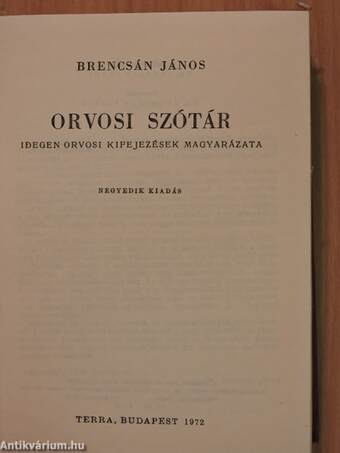 Orvosi szótár