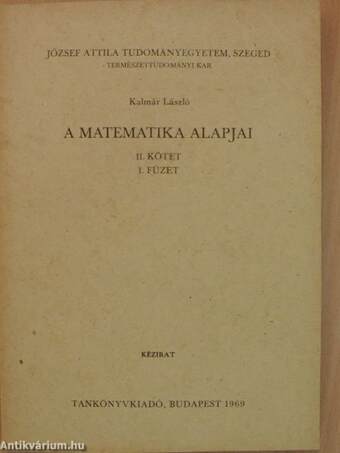 A matematika alapjai II/1. (töredék)