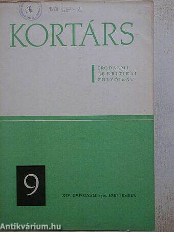 Kortárs 1970. szeptember