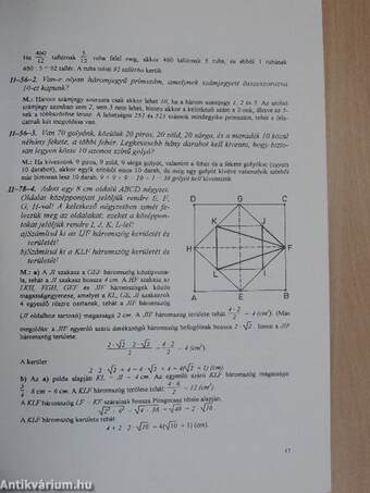 Felvidéki matematikai versenyfeladatok