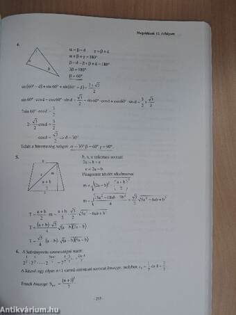 Matematika szakköri feladatgyűjtemény középiskolásoknak