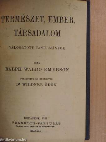 Természet, ember, társadalom