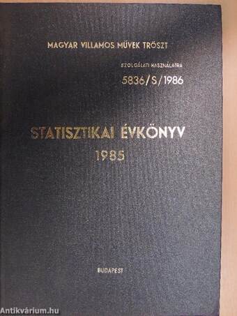 Statisztikai évkönyv 1985