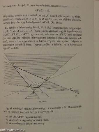 Háromszöggel kapcsolatos feladatok koordinátageometriai megoldása