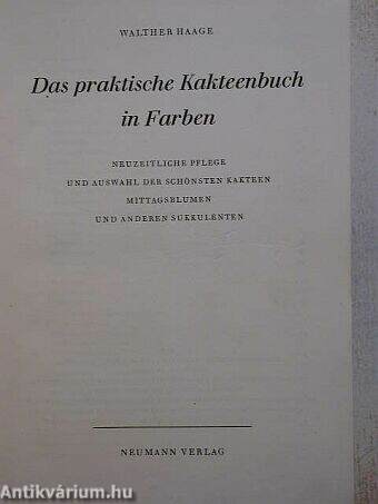 Das praktische Kakteenbuch in Farben