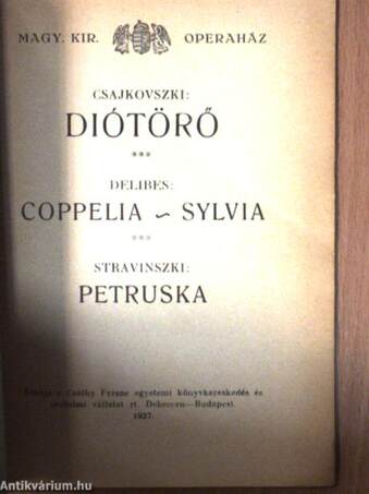 Diótörő/Coppelia/Sylvia/Petruska