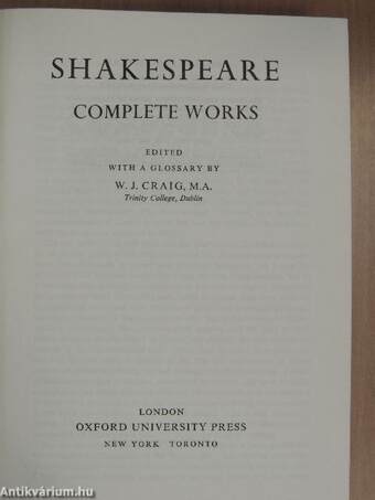 Shakespeare complete works