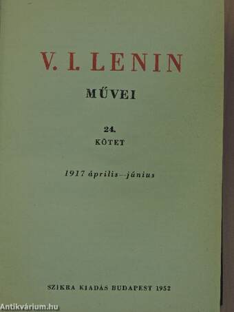 V. I. Lenin művei 24.