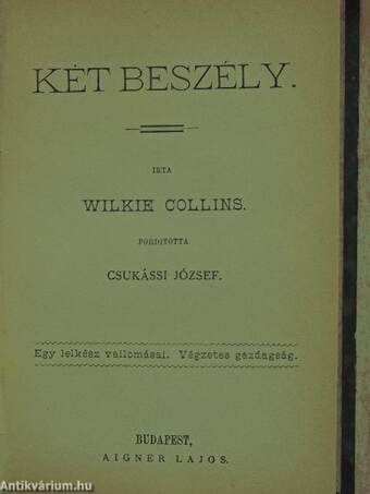 Csalódások/Két beszély/Elbeszélések