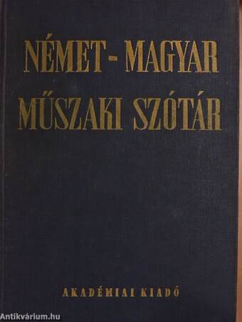 Német-magyar műszaki szótár