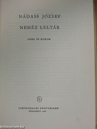 Nehéz leltár 1-2.