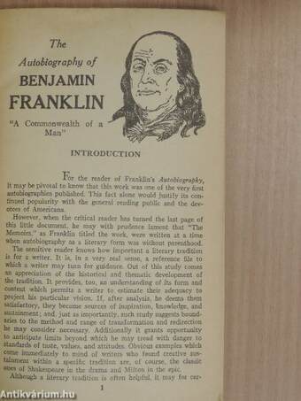 The Autobiography of Benjamin Franklin