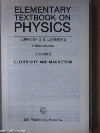 Elementary Textbook on Physics 2. (töredék)