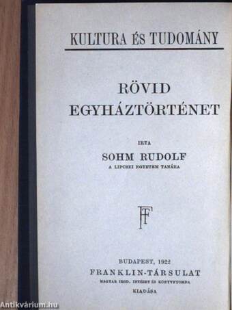 Rövid egyháztörténet