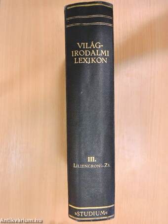 Világirodalmi Lexikon III. (töredék)